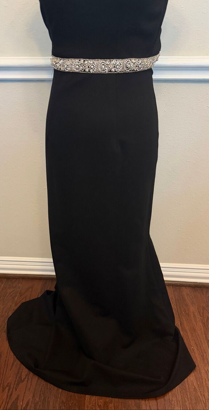 Sherri Hill 50646 dress cap sleeve and crystal belt Size 4 - Picture 6 of 13